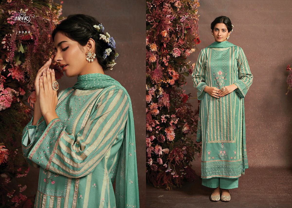 Heer Ruhana By Kimora Cotton Salwar Kameez Catalog
